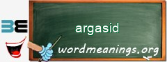 WordMeaning blackboard for argasid